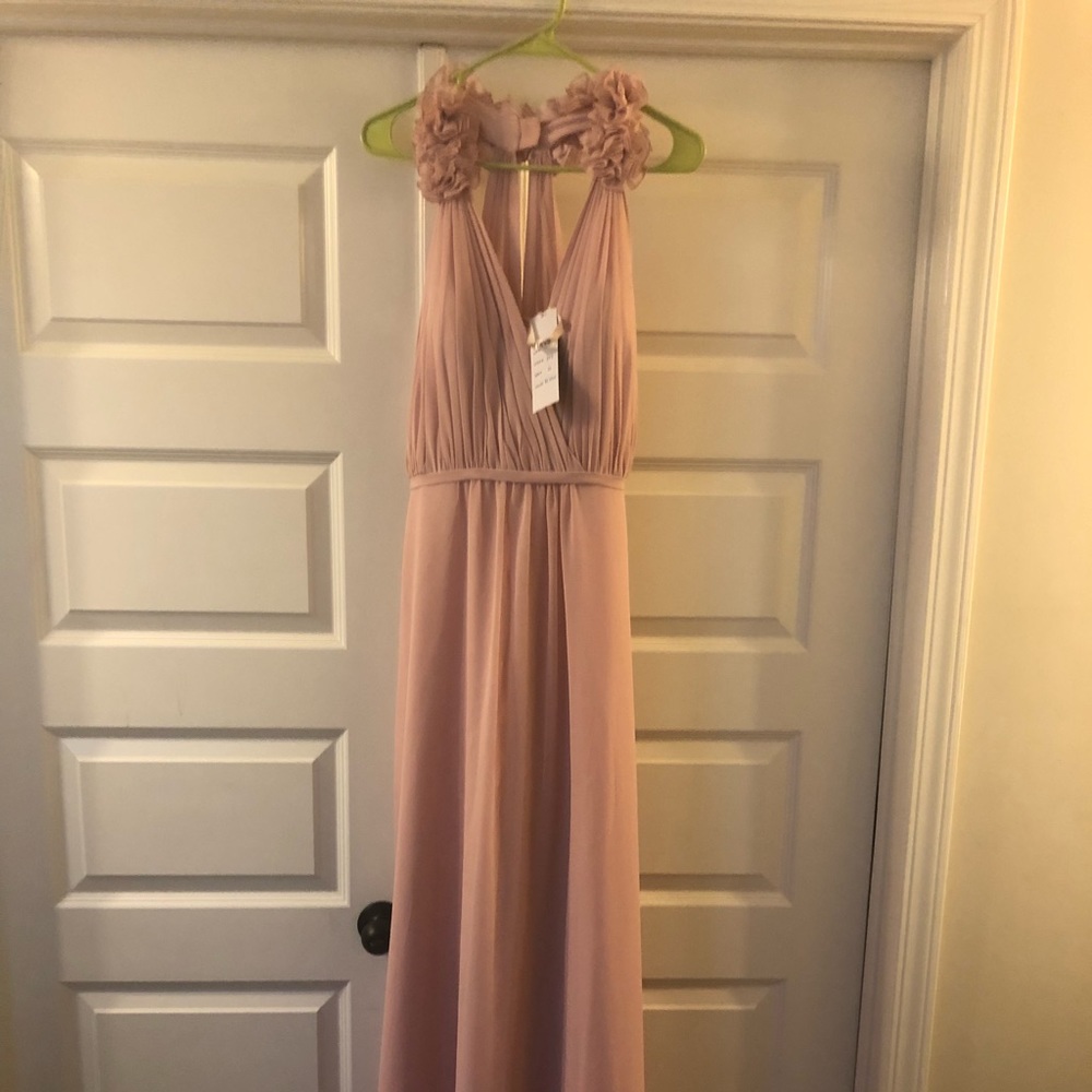 Blush Bari Jay Bridesmaid Dress. NWT
